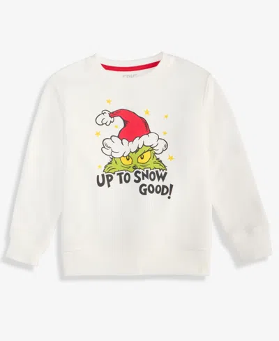 Epic Threads Boys 2t-4t Grinch Up To Snow Good Sweatshirt, Macy's Exclusive In White