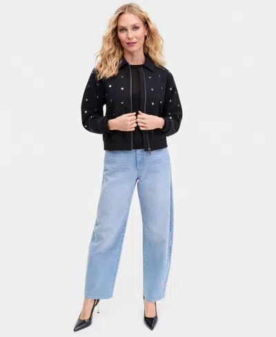 Inc International Concepts Women's Embellished Jacket, Macy's Exclusive In Black
