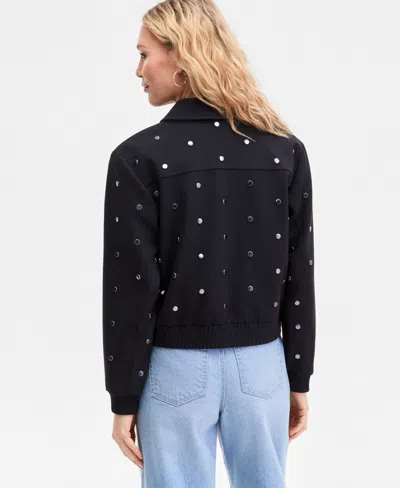 Inc International Concepts Women's Embellished Jacket, Macy's Exclusive In Black