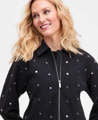 Inc International Concepts Women's Embellished Jacket, Macy's Exclusive In Black