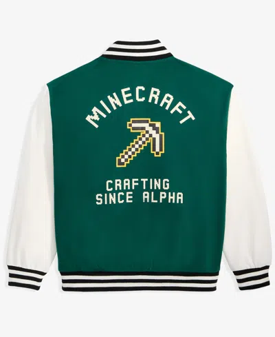 Epic Threads Boys' 5-20 Minecraft Varsity Jacket, Macy's Exclusive In Green