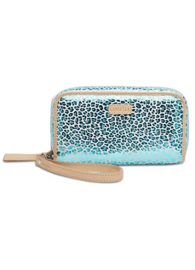 Consuela Women's Kat Wristlet Wallet In Blue In Brown