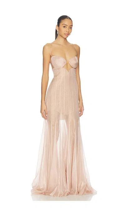 Maria Lucia Hohan Diana Gown In Neutral