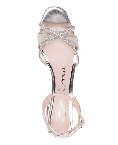 Nina Women's Bracha Block Heel Sandals In Silver