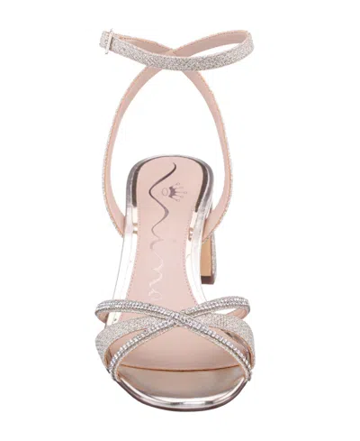 Nina Women's Bracha Block Heel Sandals In Silver