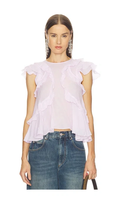 Isabel Marant Étoile Nalou Blouse In Pink
