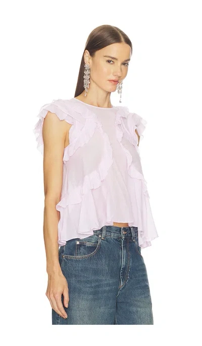 Isabel Marant Étoile Nalou Blouse In Pink