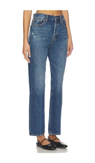 Pistola Cassie Super High Rise Straight Jeans In Blue