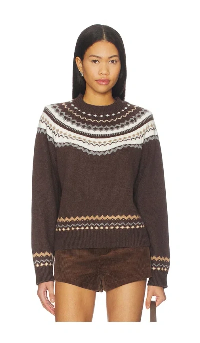 Tularosa Kiva Fairisle Sweater In Brown