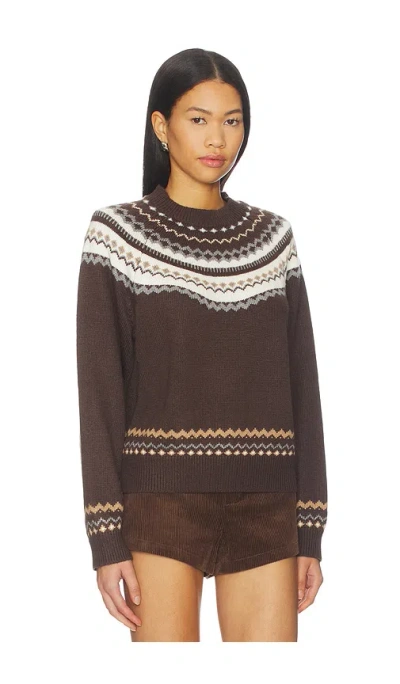 Tularosa Kiva Fairisle Sweater In Brown
