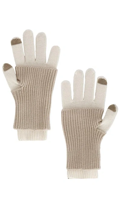 Rag & Bone Blake Tonal Gloves In White