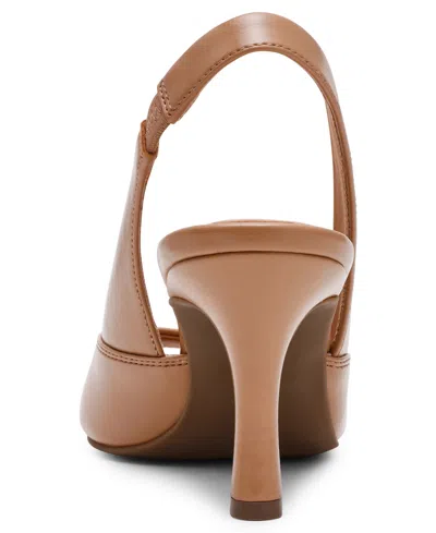 Anne Klein Jovi Slingback Peep Toe Pump In Brown