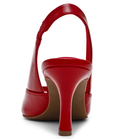 Anne Klein Jovi Slingback Peep Toe Pump In Red