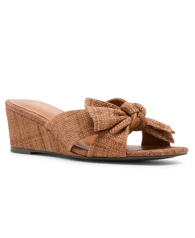 Anne Klein Women's Dara Wedge Sandals In Brown