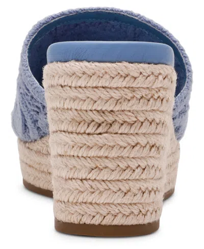 Anne Klein Women's Effy Wedge Heel Dress Sandals In Blue