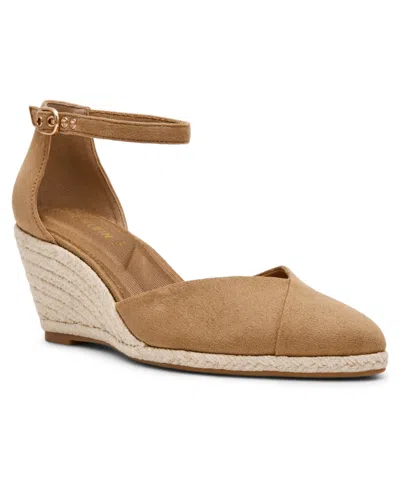 Anne Klein Women's Wilmott Wedge Heel Sandals In Brown