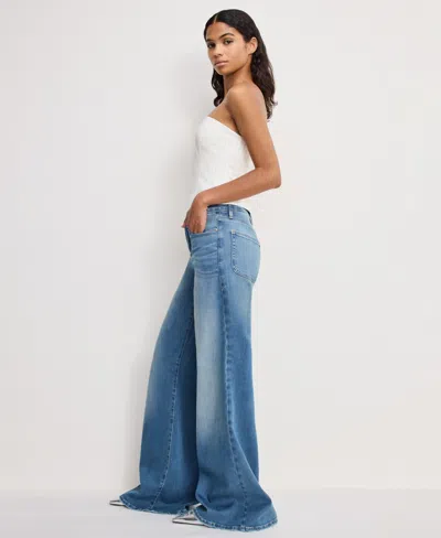 Good American Women's Wide-leg High-rise Jeans In Blue