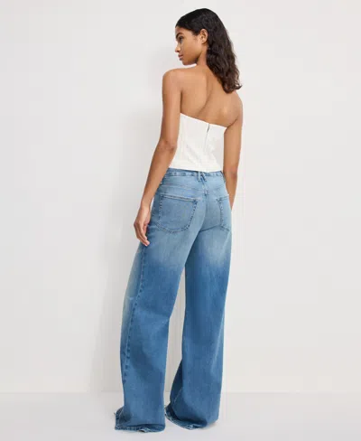 Good American Women's Wide-leg High-rise Jeans In Blue