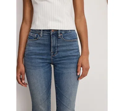 Good American Women's Classic Slim Fit Bootcut Jeans In Blue