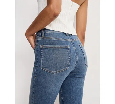 Good American Women's Classic Slim Fit Bootcut Jeans In Blue