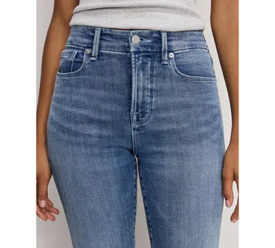 Good American Women's Slim Fit Mid-rise Flare Leg Jeans In Blue