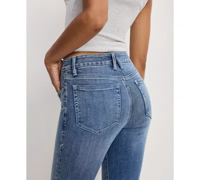 Good American Women's Slim Fit Mid-rise Flare Leg Jeans In Blue
