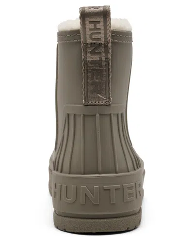 Hunter Women's Willa Insulated Waterproof Rain Booties From Finish Line In Brown