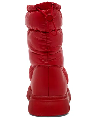 Hunter Women's Maribel Lug Sole Insulated Waterproof Snow Booties 10 Medium Red