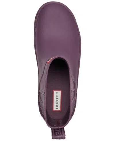 Hunter Women's Wales Waterproof Rain Booties From Finish Line In Purple