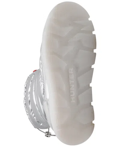 Hunter Women's Maribel Lug Sole Insulated Waterproof Snow Booties 10 Silver In Multi
