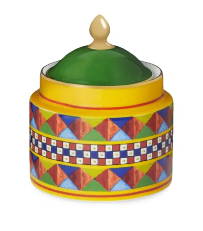 Dolce & Gabbana Casa Caretto Siciliano Sugar Bowl In Multi