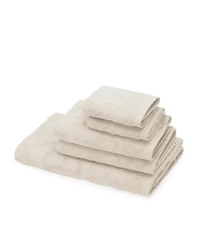 Dolce & Gabbana Casa Set Of 5 Cotton Jacquard Bath Towels In Neutral