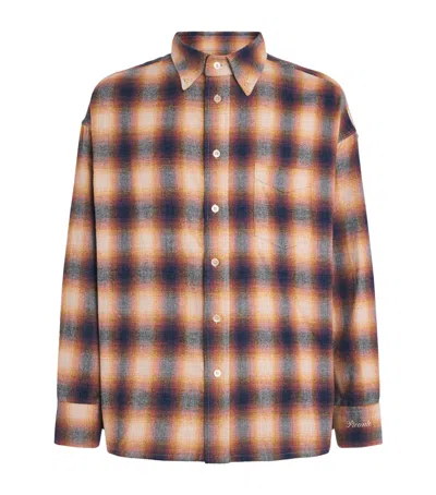 Picante Cotton Flannel Check Rocco Shirt In Multi