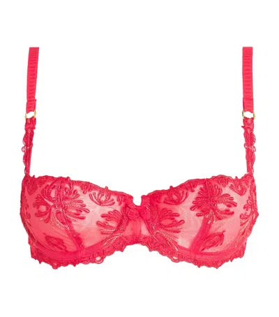 Chantelle Champs Elysees Balconette Bra In Red