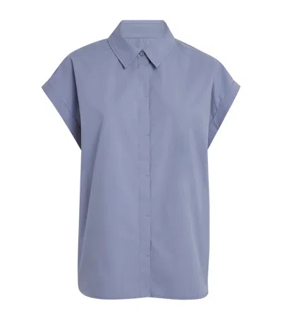 Matteau Cotton Poplin Relaxed Shirt In Blue