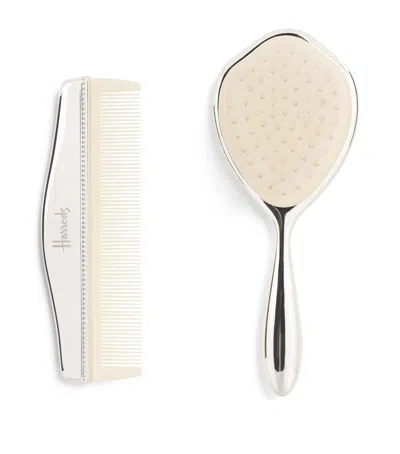 Harrods Silver-plated Brush And Comb Set In Neutral