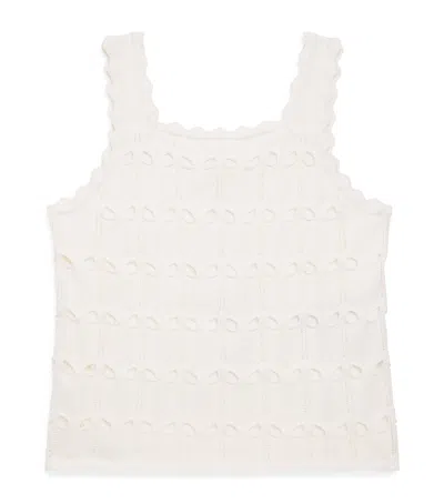 Zimmermann Wool-cotton Knitted Vest In White