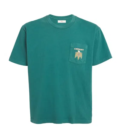 Cherry Los Angeles Cotton Mojave Desert Print T-shirt In Green