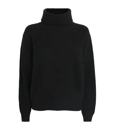 Paige Aria Cashmere Turtleneck Sweater In Black