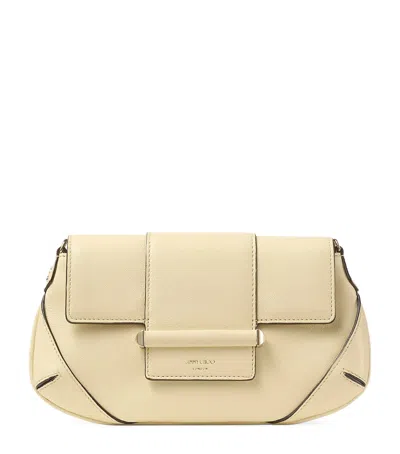 Jimmy Choo Bar Mini Chain Wallet In Sand