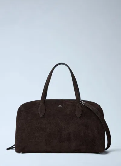 Totême Suede Day Tote Bag In Brown