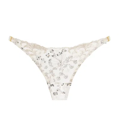 Bordelle Theia Strap Thong In Neutral