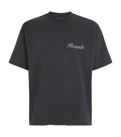 Picante Organic Cotton Tailor Logo T-shirt In Blue