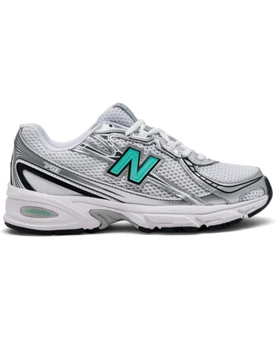 New Balance Women's 740 Casual Sneakers From Finish Line In Silver