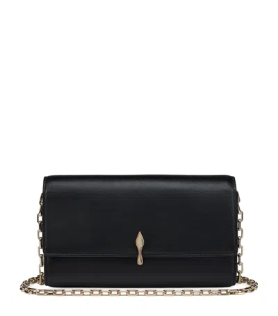 Christian Louboutin Bettina Nappa Leather Chain Wallet In Black