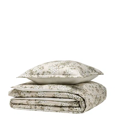 Alexandre Turpault Organic Cotton Opera Super King Duvet Cover In Neutral