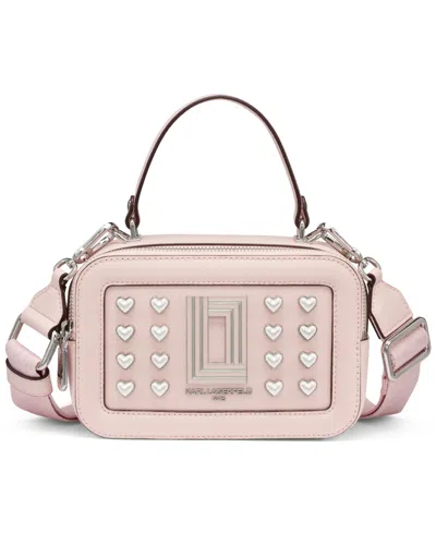 Karl Lagerfeld Simone Small Crossbody Bag In Pink