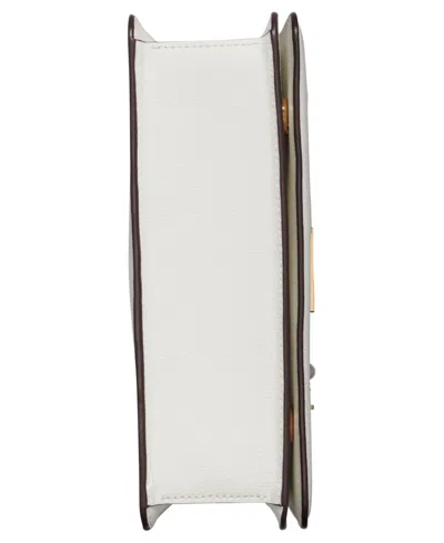 Karl Lagerfeld Simone Front Flap Mini Crossbody Bag In White