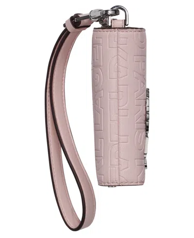 Karl Lagerfeld Meribel Zip Top Wallet In Pink