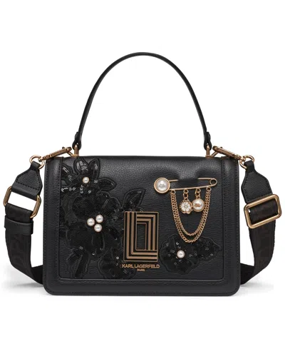 Karl Lagerfeld Simone Front Flap Mini Crossbody Bag In Multi